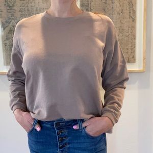 Madewell XS brown crewneck sweatshirt
